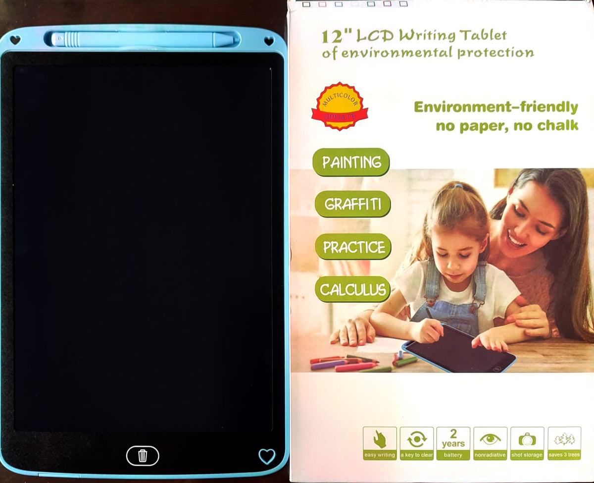 Tableta para niños de 12 Pulgadas para dibujos y creatividad en color aleatorio - impermeable