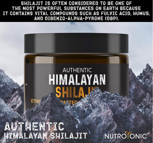 SHILAJIT marca NutroTonic auténtico del himalaya, Resina de Shilajit de 80g para hombre y mujeres - 1