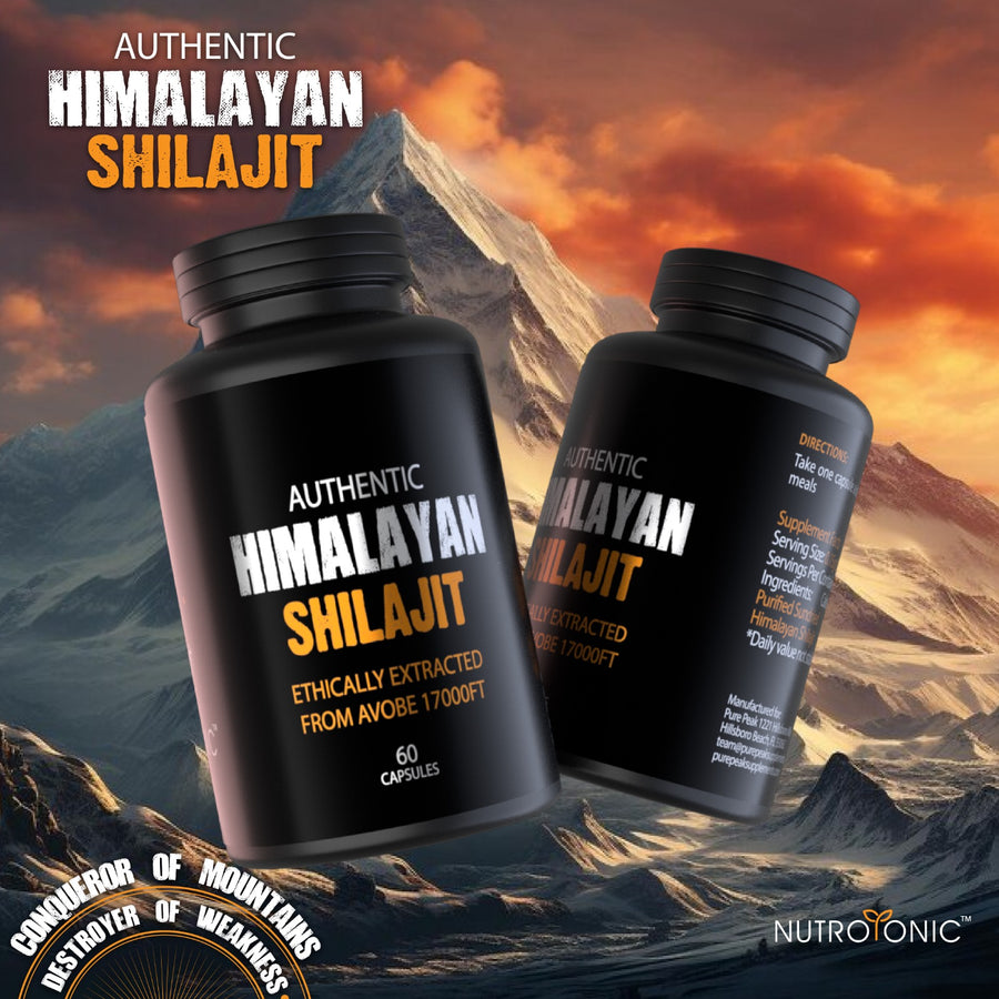 60 capsulas de Shilajit en marca NutroTonic, Shilajit para hombres y mujeres