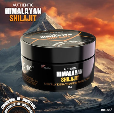 Auténtica resina Shilajit del Himalaya para hombres y mujeres - Grado dorado 86% ácido fúlvico - Extraído a +17000 pies  | Vienen Dos frascos de shilajit NutroTonic