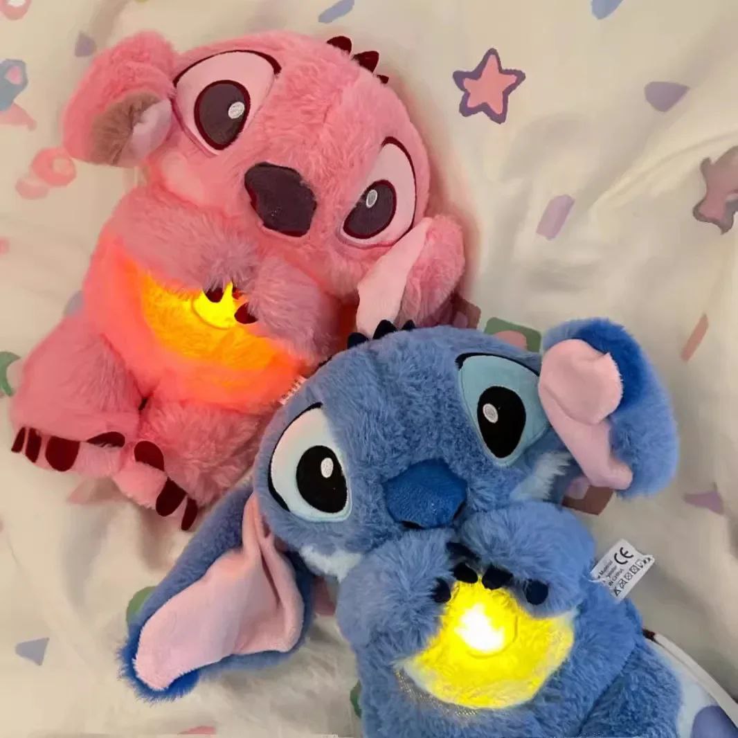 PELUCHE STITCH QUE RESPIRA CON SONIDOS MATERNOS, LUCES Y MOVIMIENTO PARA RELAJACIÓN