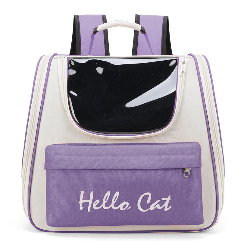 Mochila transportadora Hello Cat para gatos