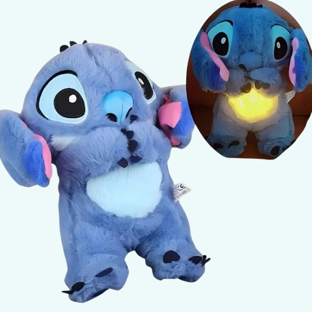 PELUCHE STITCH QUE RESPIRA CON SONIDOS MATERNOS, LUCES Y MOVIMIENTO PARA RELAJACIÓN