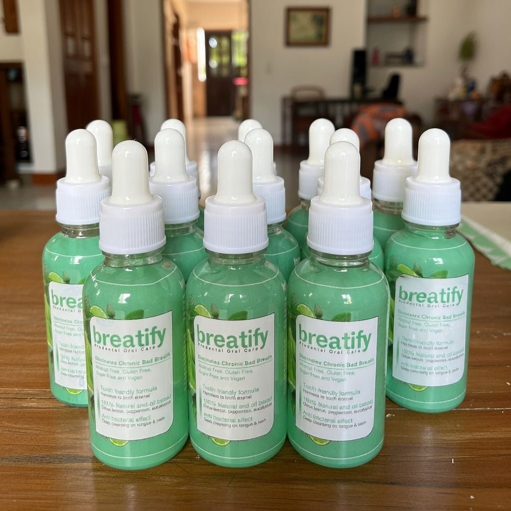BREATIFY – ELIMINADOR DE MAL ALIENTO CRÓNICO – LIMPIEZA ANTIBACTERIAL PARA LENGUA Y DIENTES – SOPORTE PRODENTAL