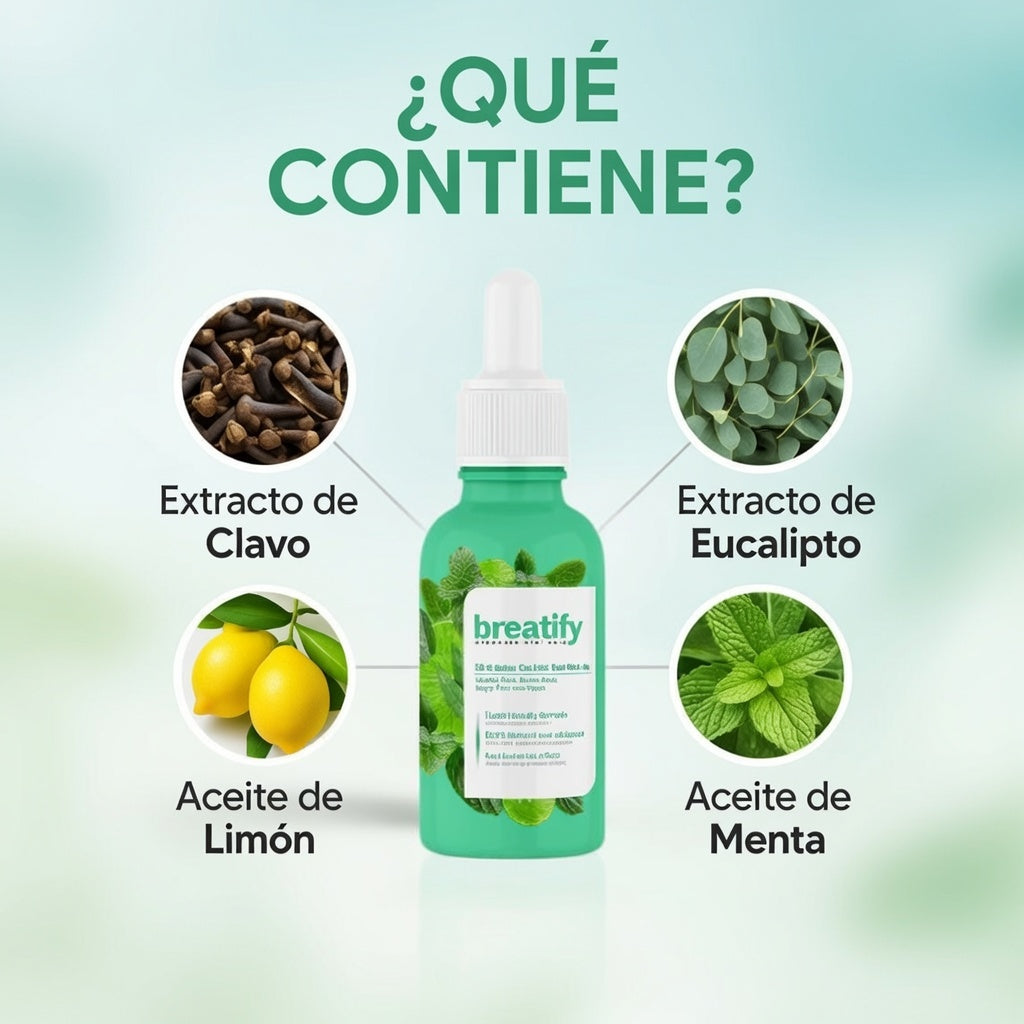BREATIFY – ELIMINADOR DE MAL ALIENTO CRÓNICO – LIMPIEZA ANTIBACTERIAL PARA LENGUA Y DIENTES – SOPORTE PRODENTAL
