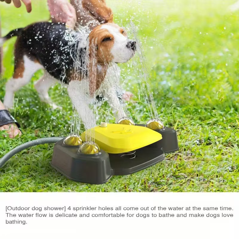 Fuente interactiva rociadora de agua para perros
