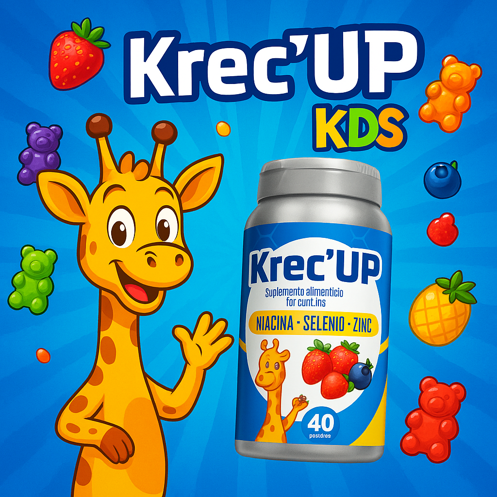 KRECE UP - GOMITAS PARA EL DESARROLLO DE ALTURA PARA NIÑOS de 4 a 9 AÑOS 📏 MÁS CRECIMIENTO Y ALTURA