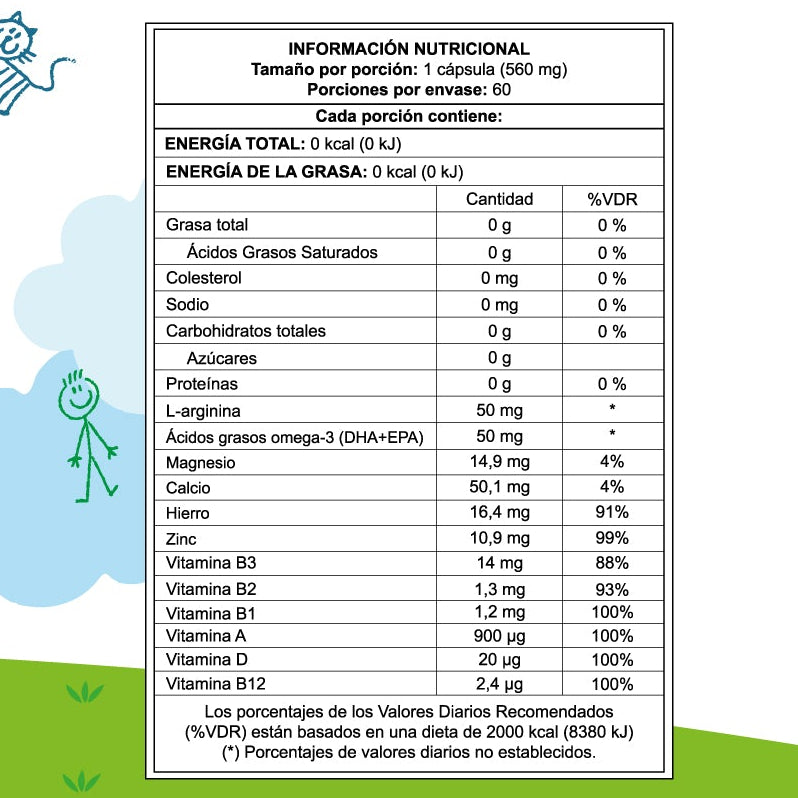 KIDGROW SUPLEMENTO/MULTIVITAMINICO PARA NIÑOS DE 4 A 12 AÑOS - PARA EL CRECIMIENTO ÓSEO Y DESARROLLO FÍSICO EN NIÑOS