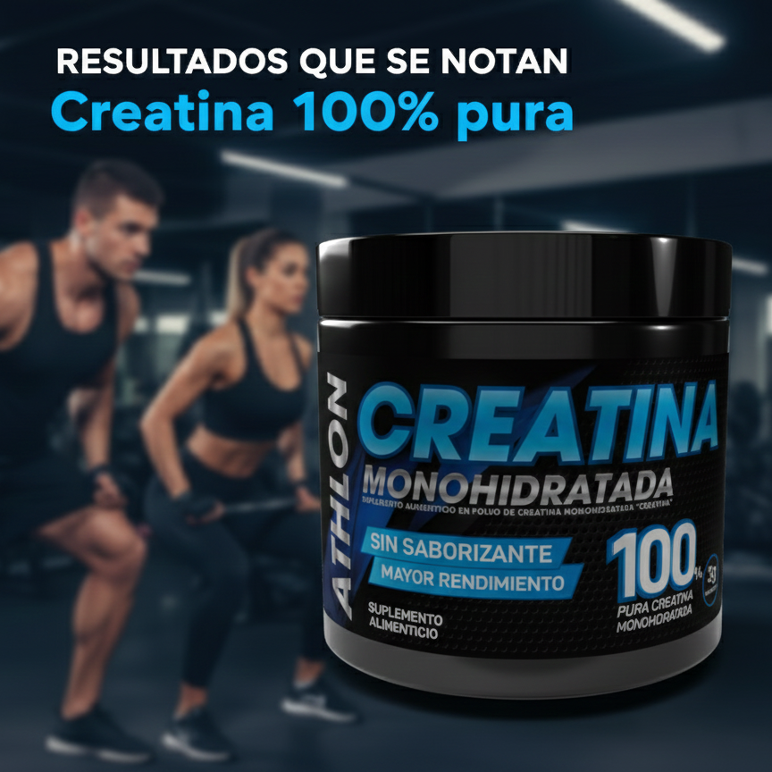 NUEVA CREATINA ATHLON MONOHIDRATADA DE 250G - CREATINA PURA