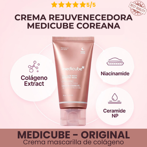 MEDICUBE - CREMA DE COLAGENO + NIACINAMIDA + CERAMIDAS + ACIDO HIALURONICO - CREMA MASCARILLA REPARADORA