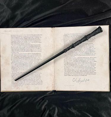 VARITA DE HARRY POTTER LANZA FUEGO REAL - VARITA RECARGABLE PARA REGALO O COLECCIÓN AUTENTICA