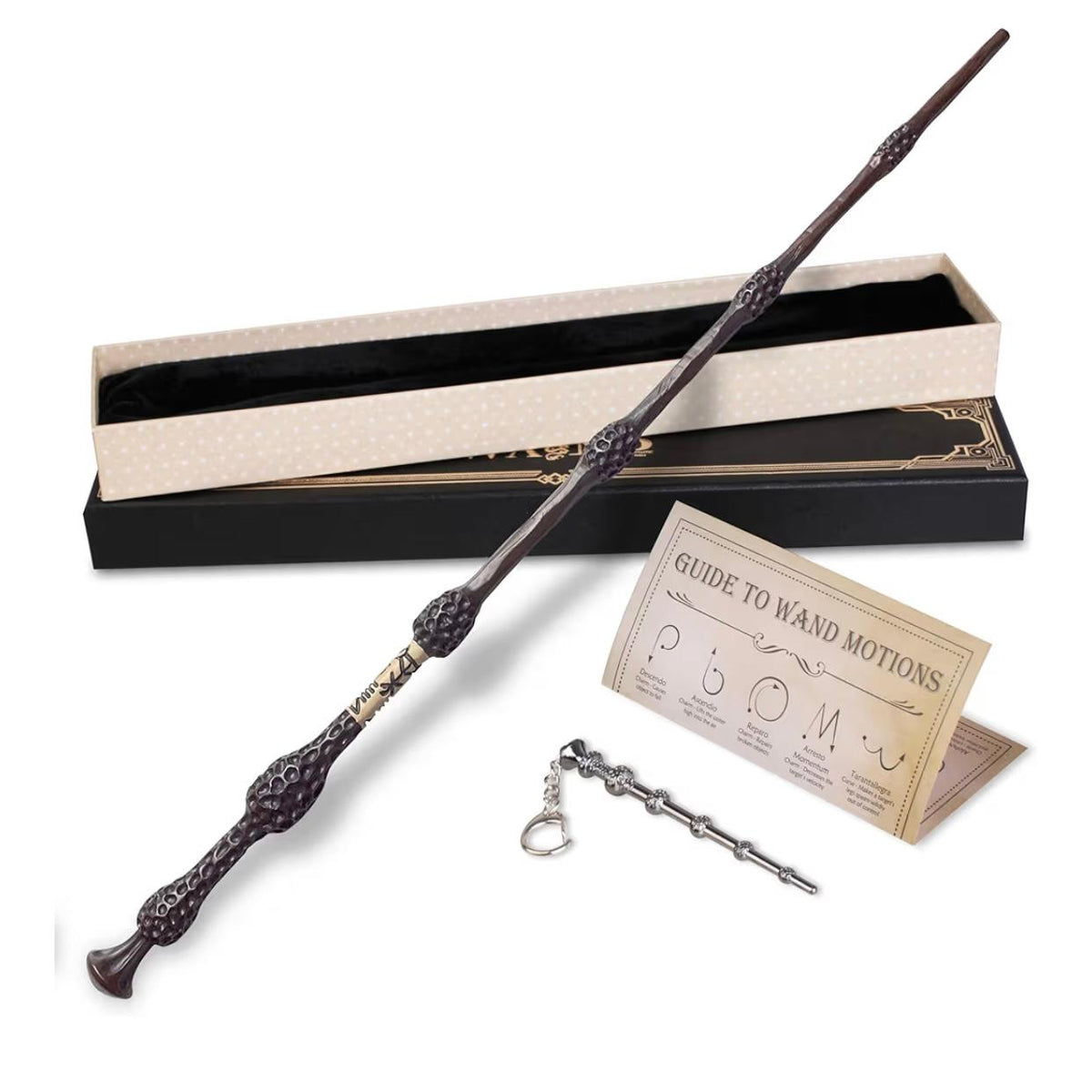 VARITA DE HARRY POTTER LANZA FUEGO REAL - VARITA RECARGABLE PARA REGALO O COLECCIÓN AUTENTICA