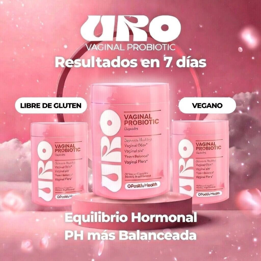 URO VAGINAL PROBIOTICS - SALUD VAGINAL PARA TODAS LAS EDADES, EQUILIBRADOR HORMONAL Y DE PH