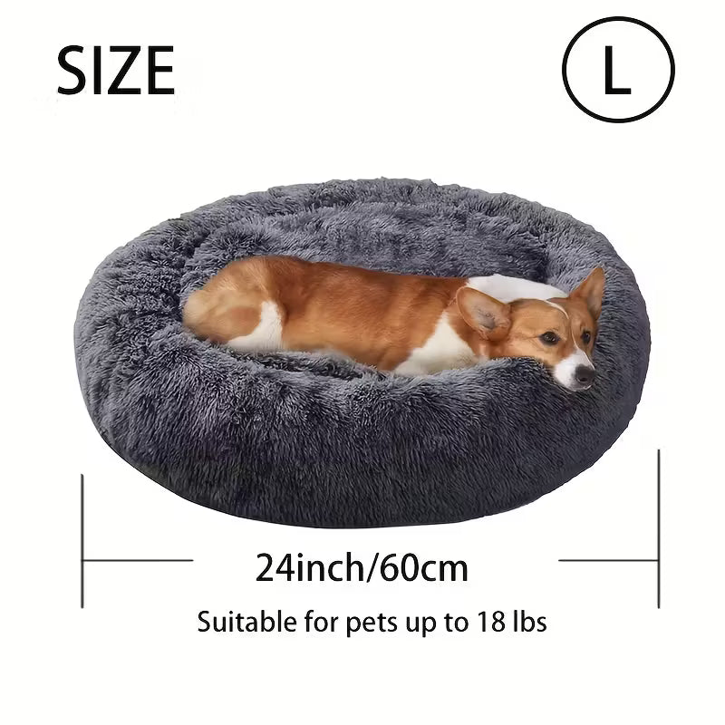 Cama puff de 60cm relleno con algodón suave para mascota