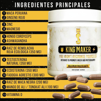 King Maker 13 En 1 Suplemento potencializador de testosterona