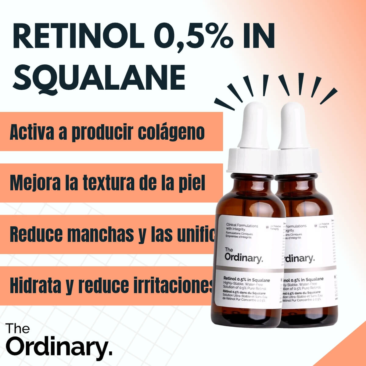 SERUM DE RETINOL 0.5% IN SQUALANE - THE ORDINARY FORMULA AVANZADA PARA TODO TIPO DE PIEL