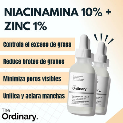 Sérum de Niacinamina al 10% + Zinc al 1% The Ordinary
